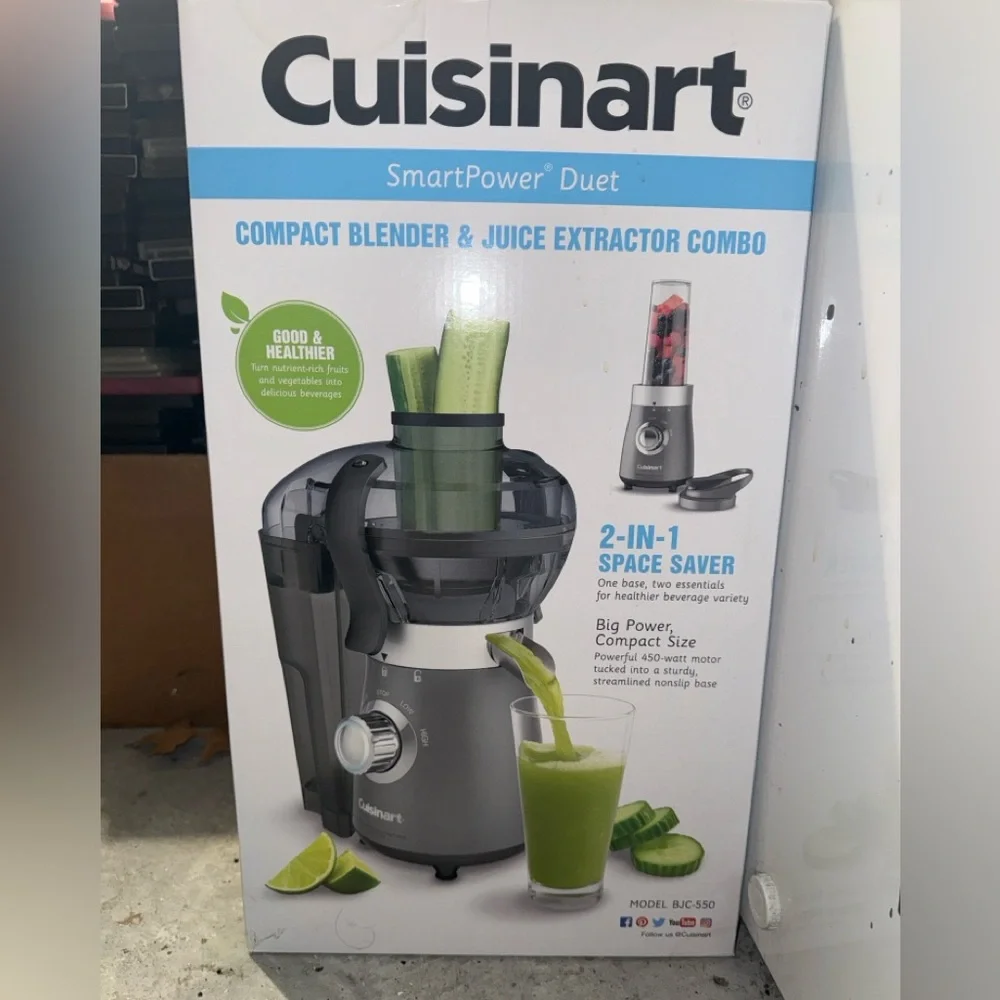 Cuisinart Compact Blender & Juice Extractor Combo - Gray